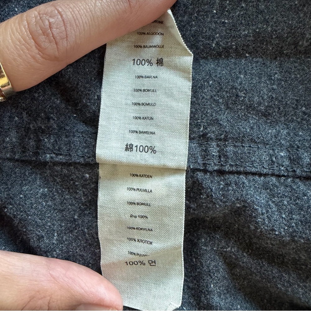 Filson Men’s ALASKAN‎ GUIDE SHIRT in Size S in Dark Heather Grey. 100% cotton. - Picture 7 of 10